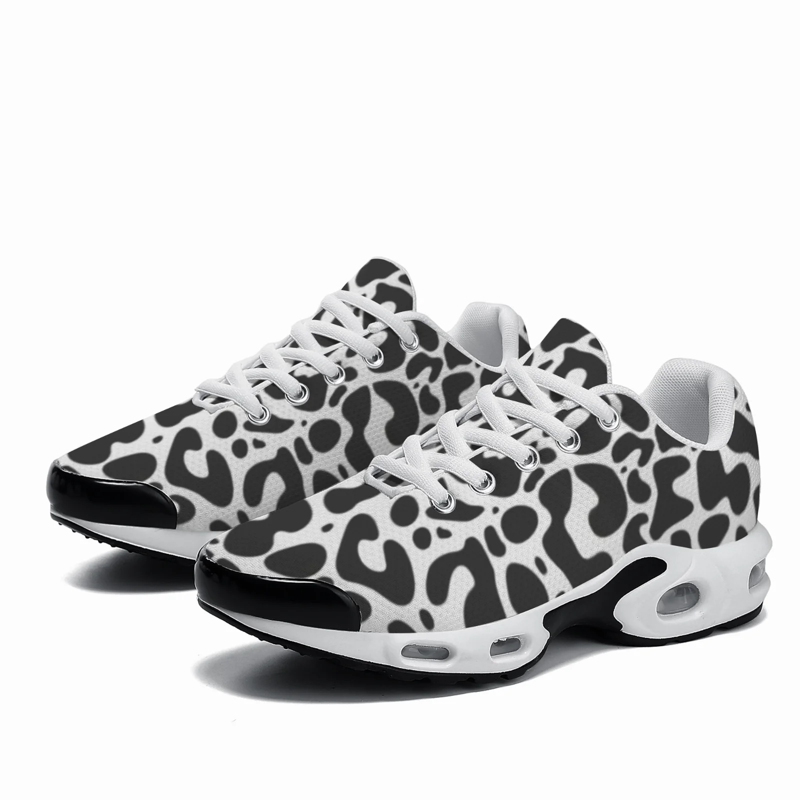 Breathable Mesh Athletic Shoes - Sepatu kasual berbantalan udara motif macan