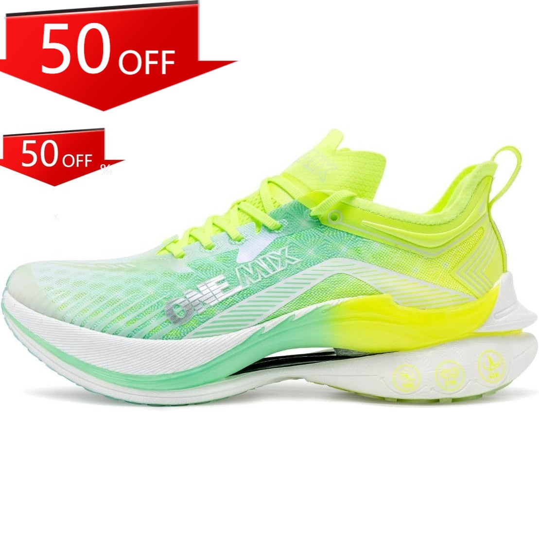 Carbon Plate Marathon Racing Shoes - ONEMIX T700 Sepatu Lari Maraton Pelat