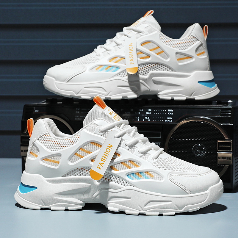 Shock Absorbing Gym Trainers - Sepatu Platform Tali Belakang untuk Santai
