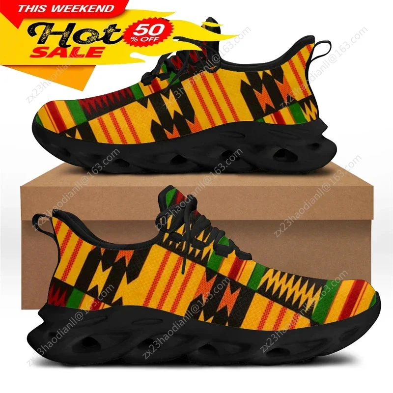Sepatu Sneaker Pola Etnis Afri - Running Shoes ulasan dan harga