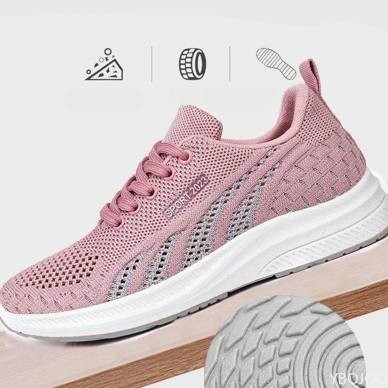 Sepatu Wanita Kasual Ringan Mo - Breathable Mesh Athletic Shoes ulasan dan harga