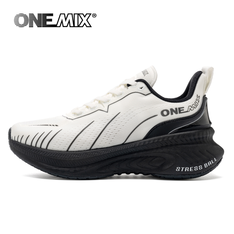 ONEMIX Sepatu Lari Jalan Putih - Reflective Night Running Shoes ulasan dan harga