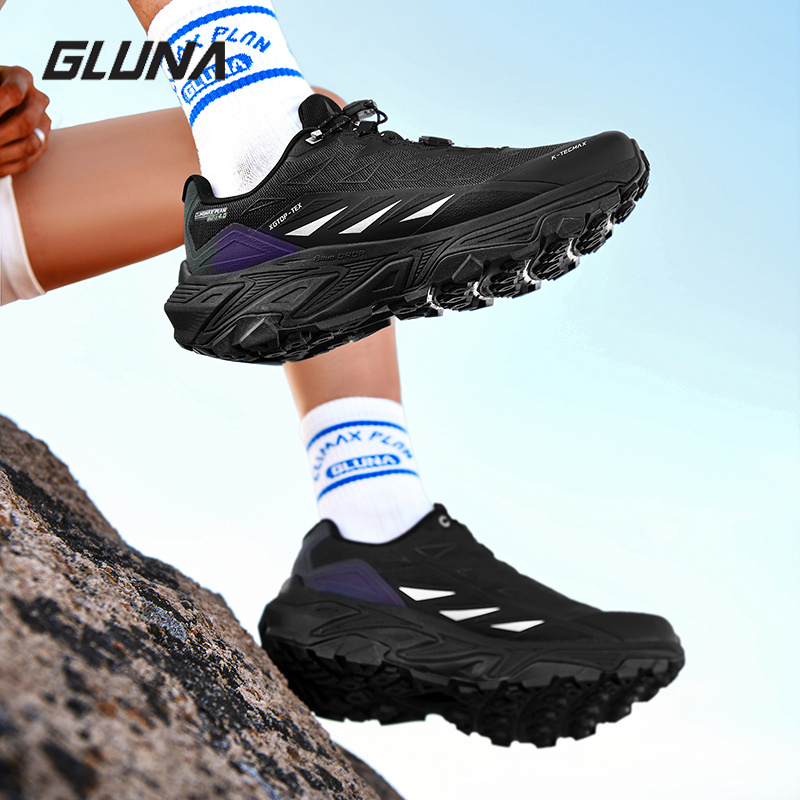 GLUNA Sepatu Lari Trail Tahan  - Anti Slip Trail Running Sneakers ulasan dan harga