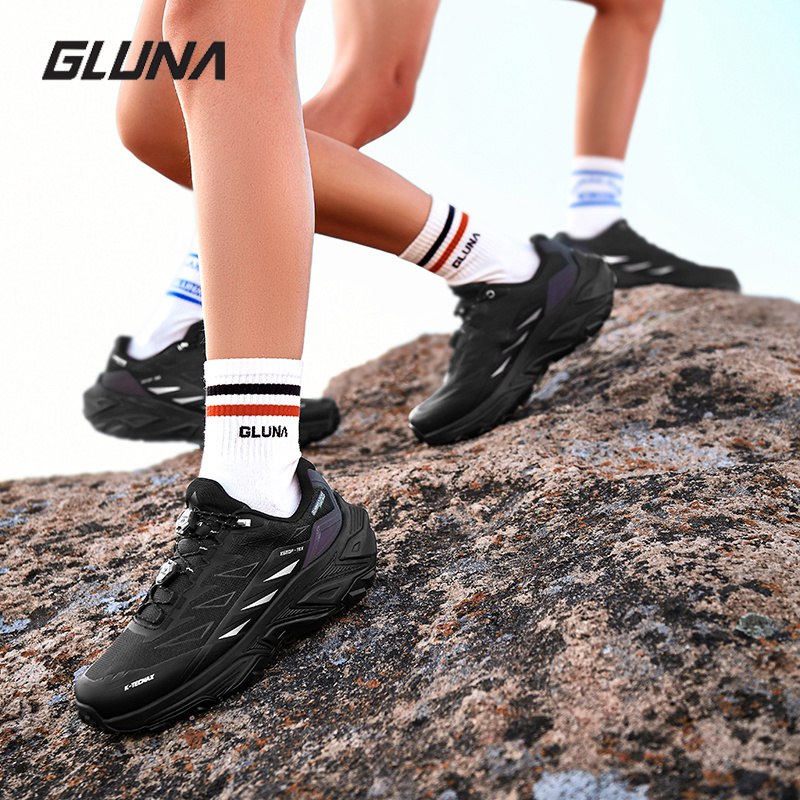 GLUNA Sepatu Lari Trail Tahan  - Anti Slip Trail Running Sneakers ulasan dan harga