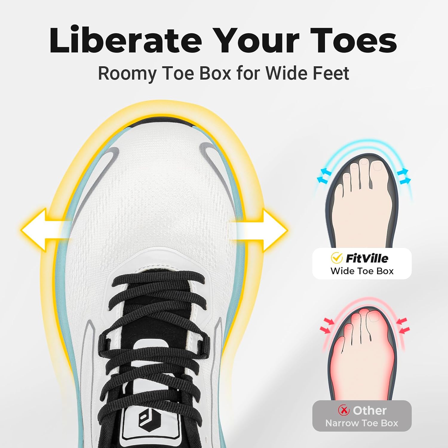 FitVille Sepatu Lari & Jalan P - Lightweight Road Running Shoes ulasan dan harga