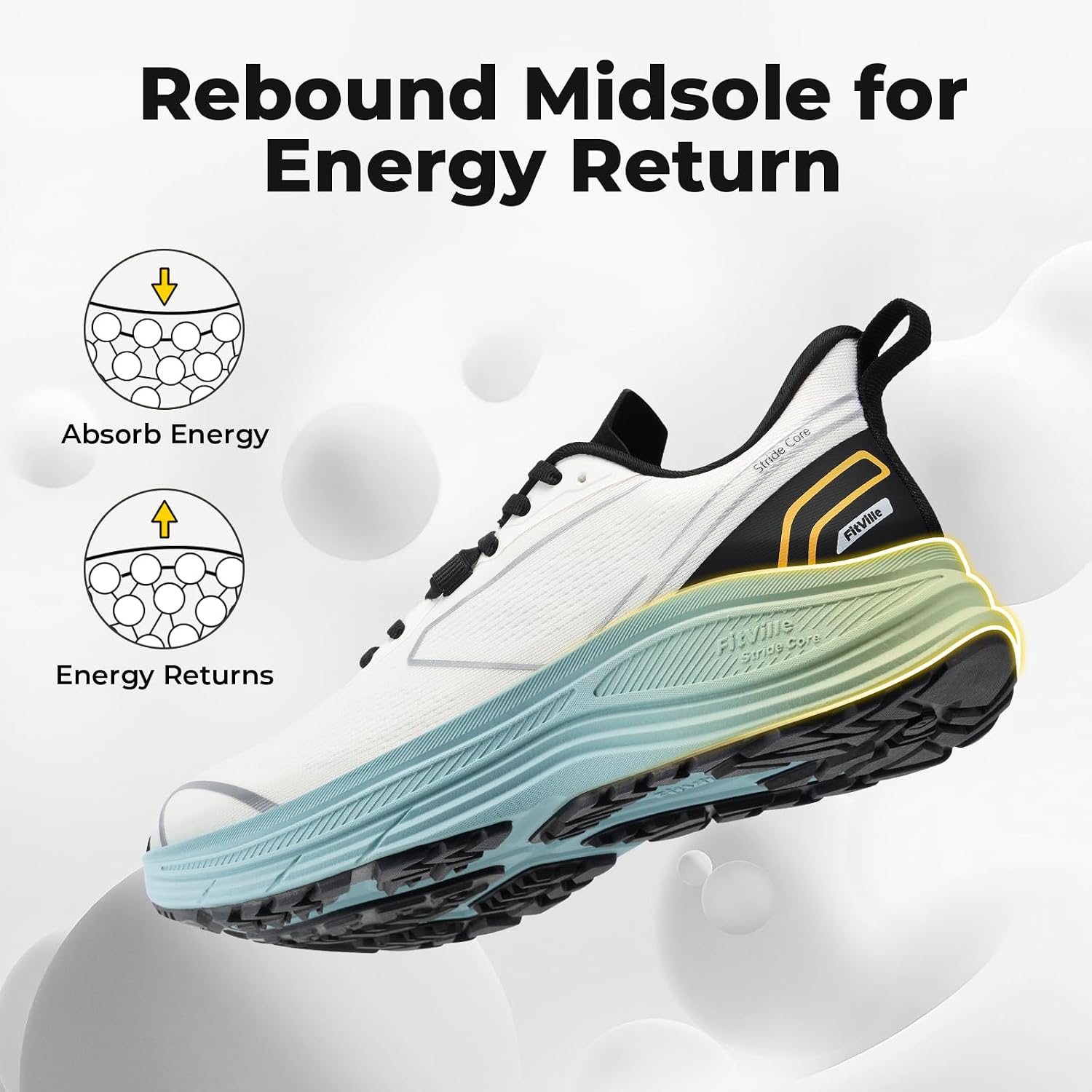 FitVille Sepatu Lari & Jalan P - Lightweight Road Running Shoes ulasan dan harga