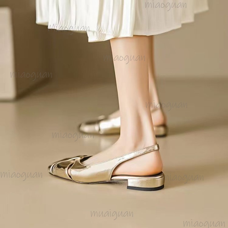 Sandal Wanita Hak Rendah Ujung - Sandals ulasan dan harga