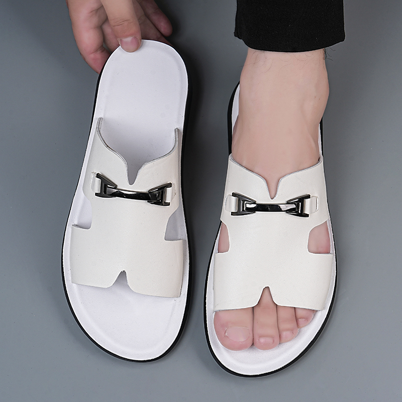 Sandal Pria Putih Mewah Sederh - Sandals ulasan dan harga