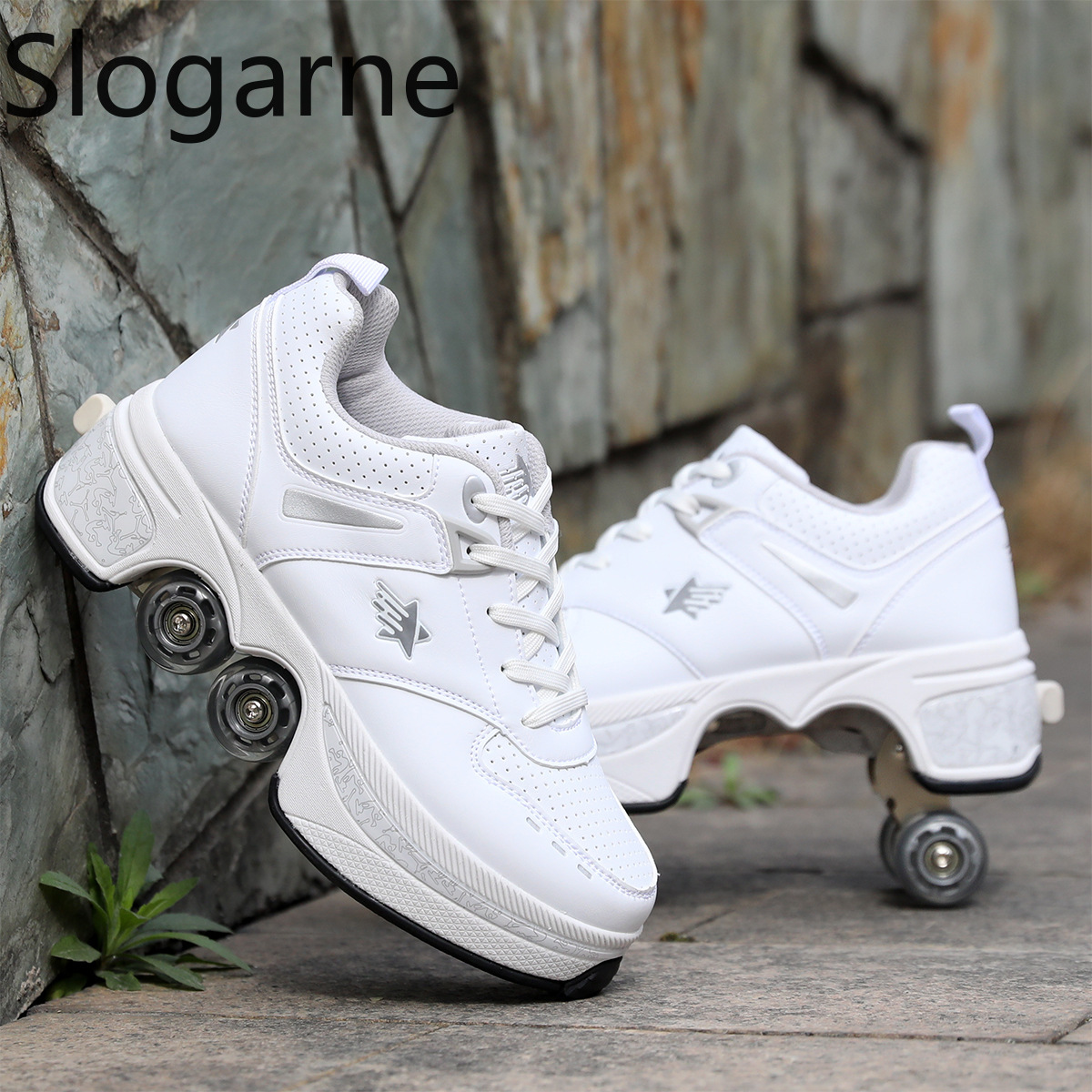 Sepatu Roda Deformasi 4 Roda W - Running Shoes ulasan dan harga