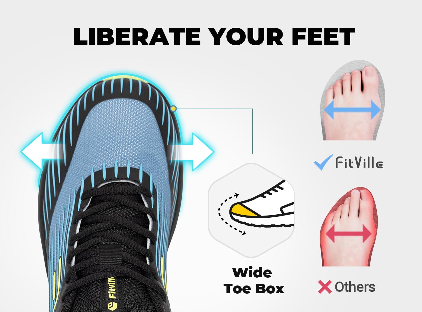 Sepatu Lari Trail Pria FitVill - Anti Slip Trail Running Sneakers ulasan dan harga