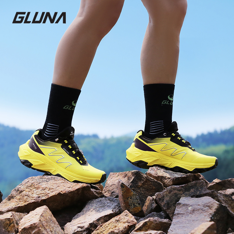 Sepatu Lari Off-road GLUNA Kir - Anti Slip Trail Running Sneakers ulasan dan harga
