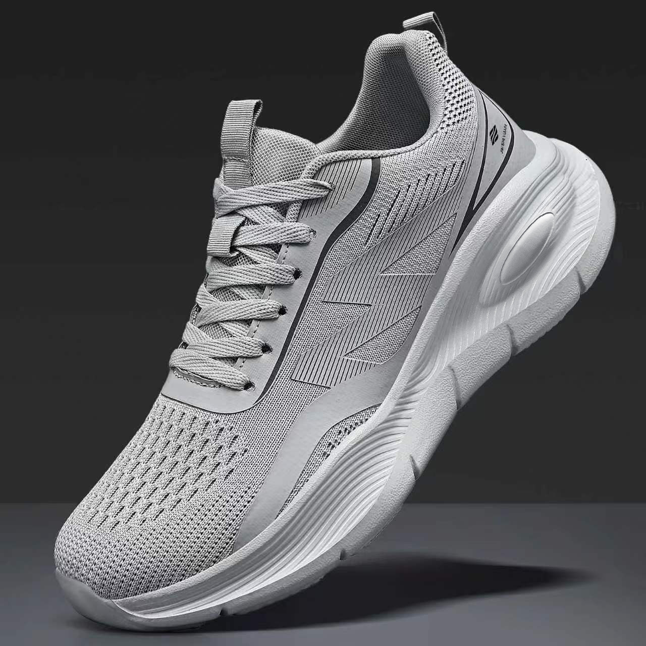 Sepatu kets jaring ringan pria - Shock Absorbing Gym Trainers ulasan dan harga