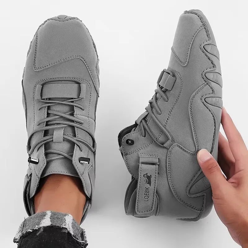 Sepatu Desain Kulit Baru Pria  - Waterproof Goretex Running Shoes ulasan dan harga