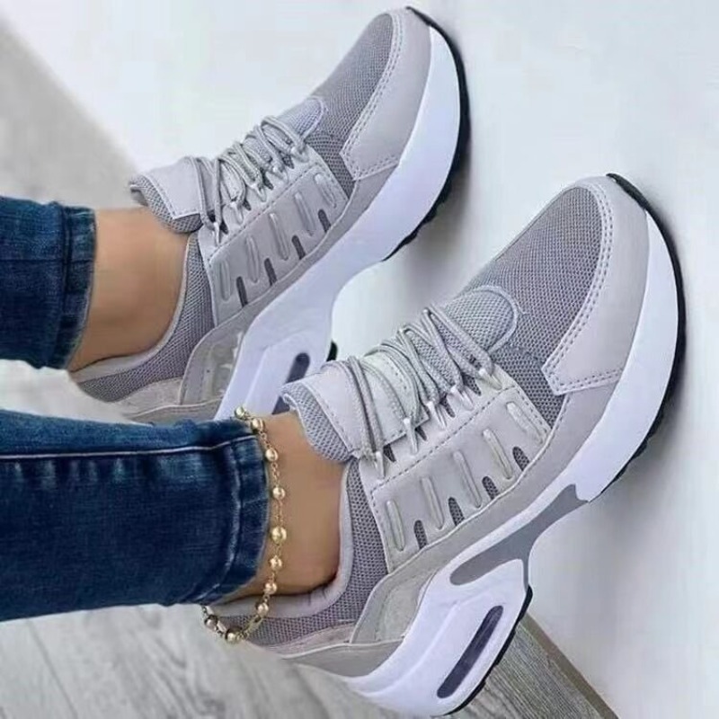 Sepatu kets modis wanita denga - Breathable Mesh Athletic Shoes ulasan dan harga