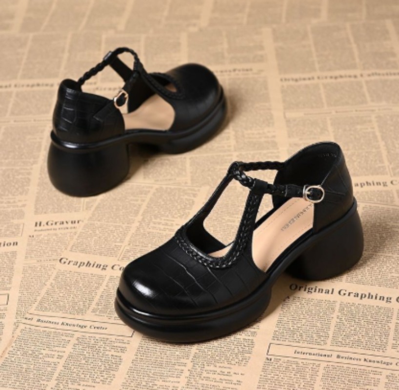 Sandal Mary Jane Wanita Warna  - Sandals ulasan dan harga