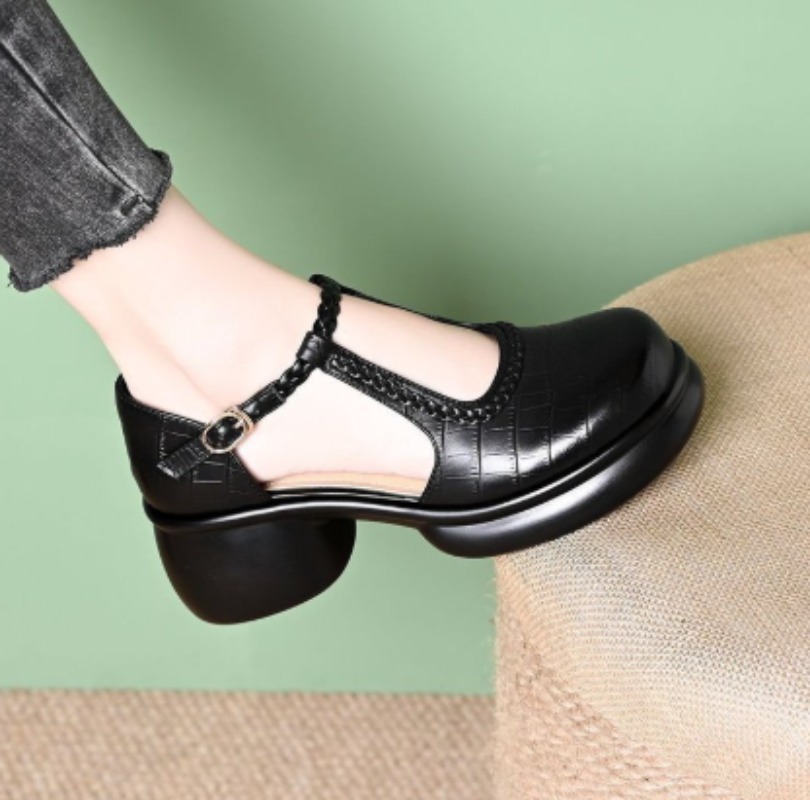 Sandal Mary Jane Wanita Warna  - Sandals ulasan dan harga